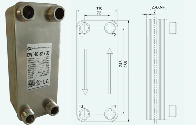 Plattenwärmetauscher B3-23